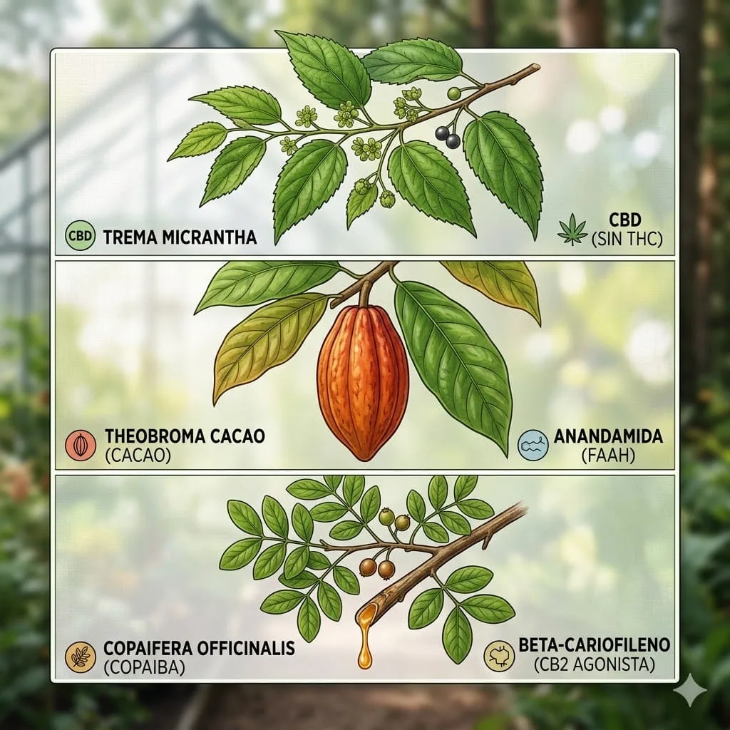 Más Allá del Cannabis: 3 Plantas que producen Cannabinoides y no conocías